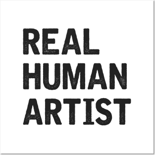 Real Human Artist Posters and Art